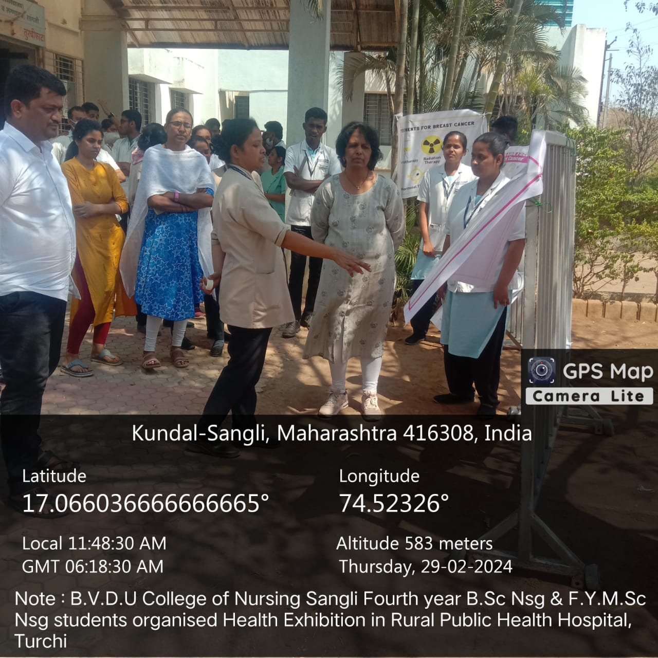 Health Exhibition on Breast Cancer at Rural Public Health Centre