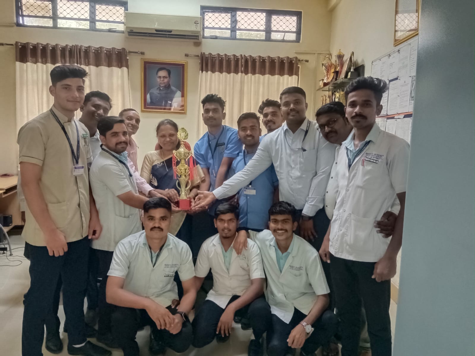 1st prize in cricket tournament organized by YMCA Miraj at Wanless hospital Ground Miraj