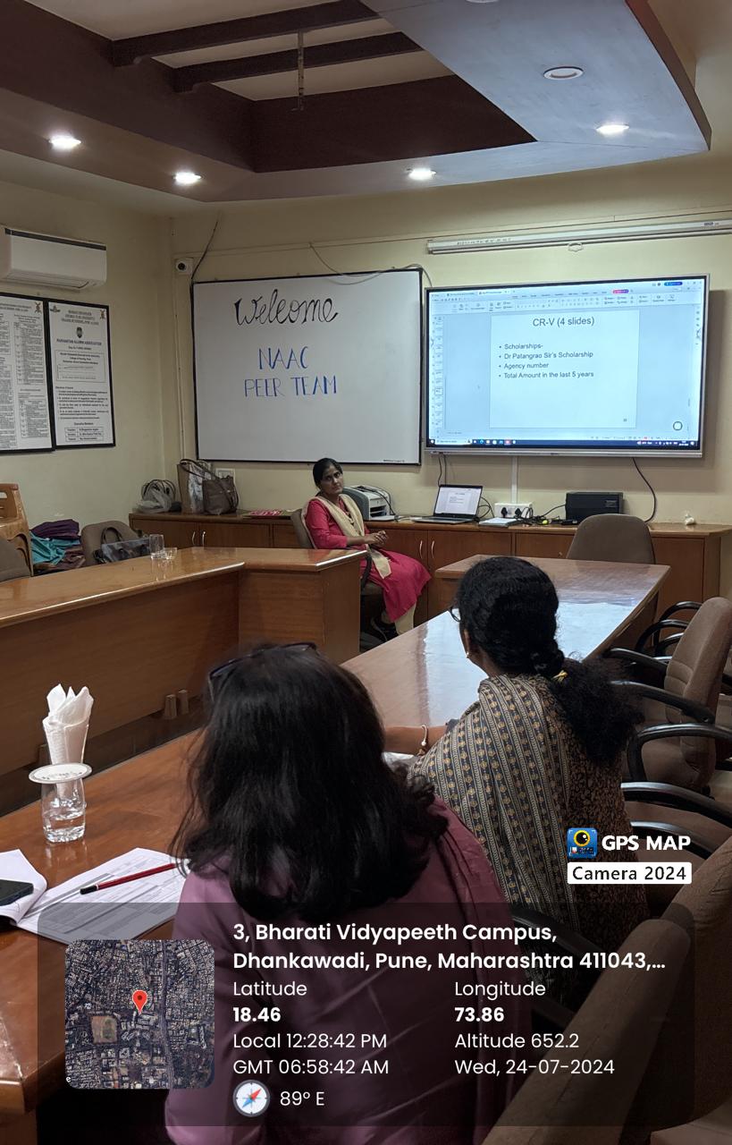 NAAC preparation meeting in BVDU college of Nursing, Pune