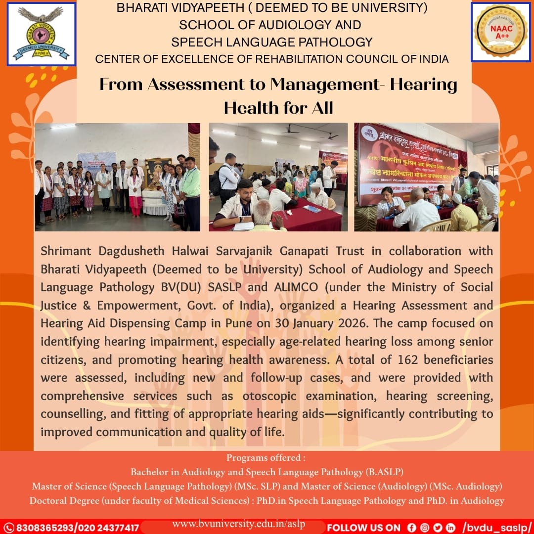 From Assessment to Management - Hearing Health for All