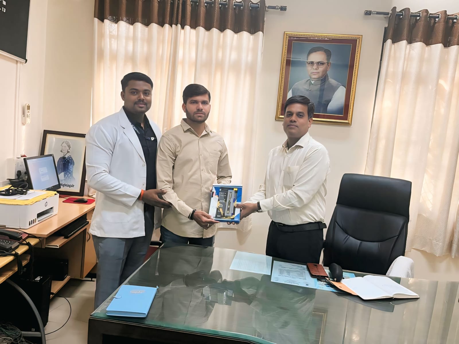 Felicitation of Press Reporter (Mr. Rohit Rokade)