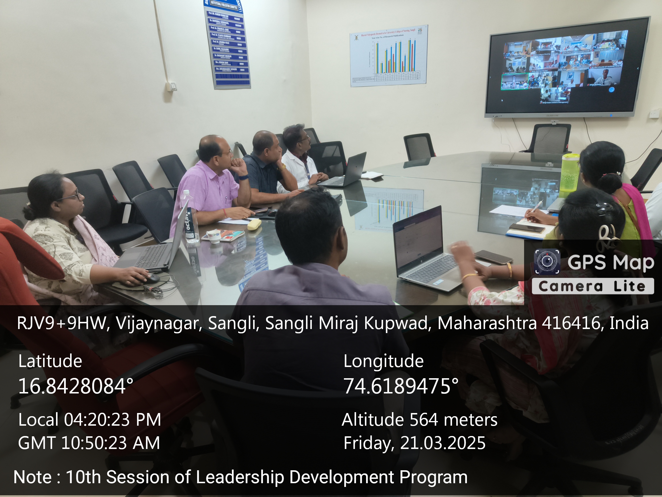 Faculty attending LDP organized by BVDU pune