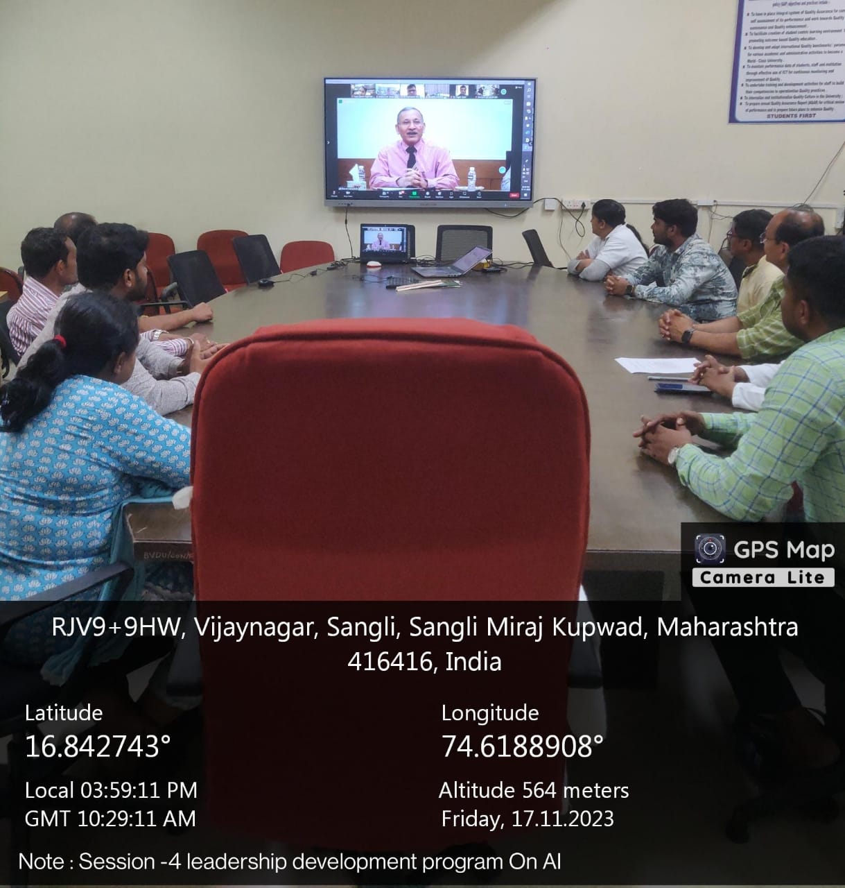 Faculty attending 4th LDP organized by BVDU pune