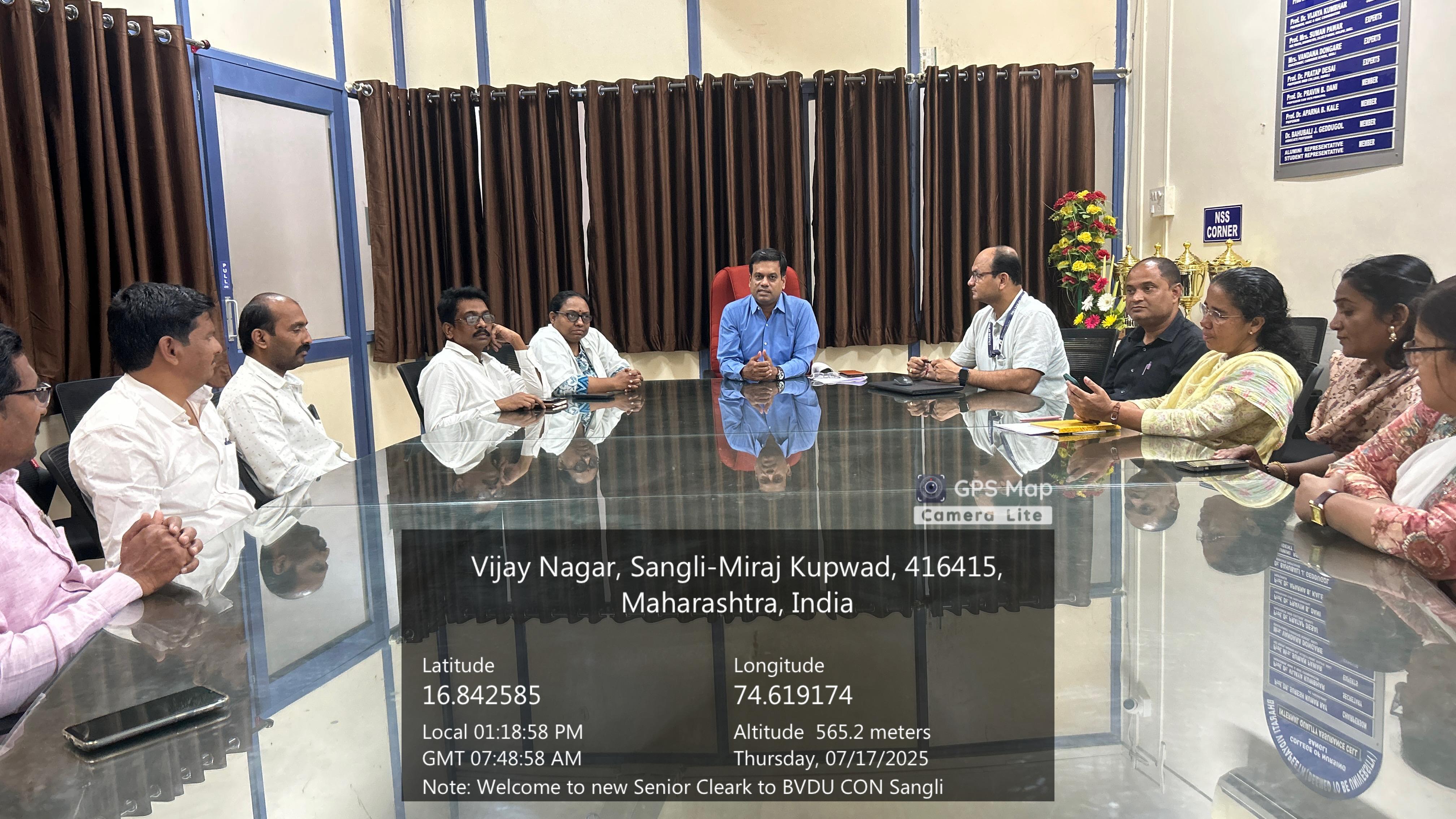 Welcoming Senior Clerk in our College