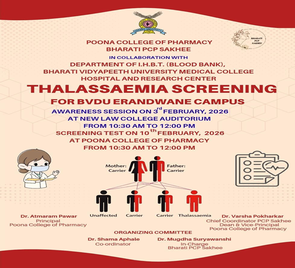 Bharati PCP Sakhee : Thalassemia Screening & Awareness Session
