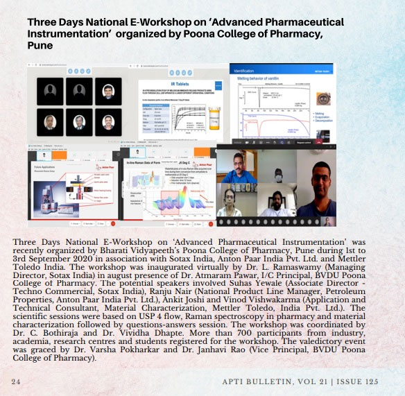 National E Workshop organized 1-3 Sep 2020