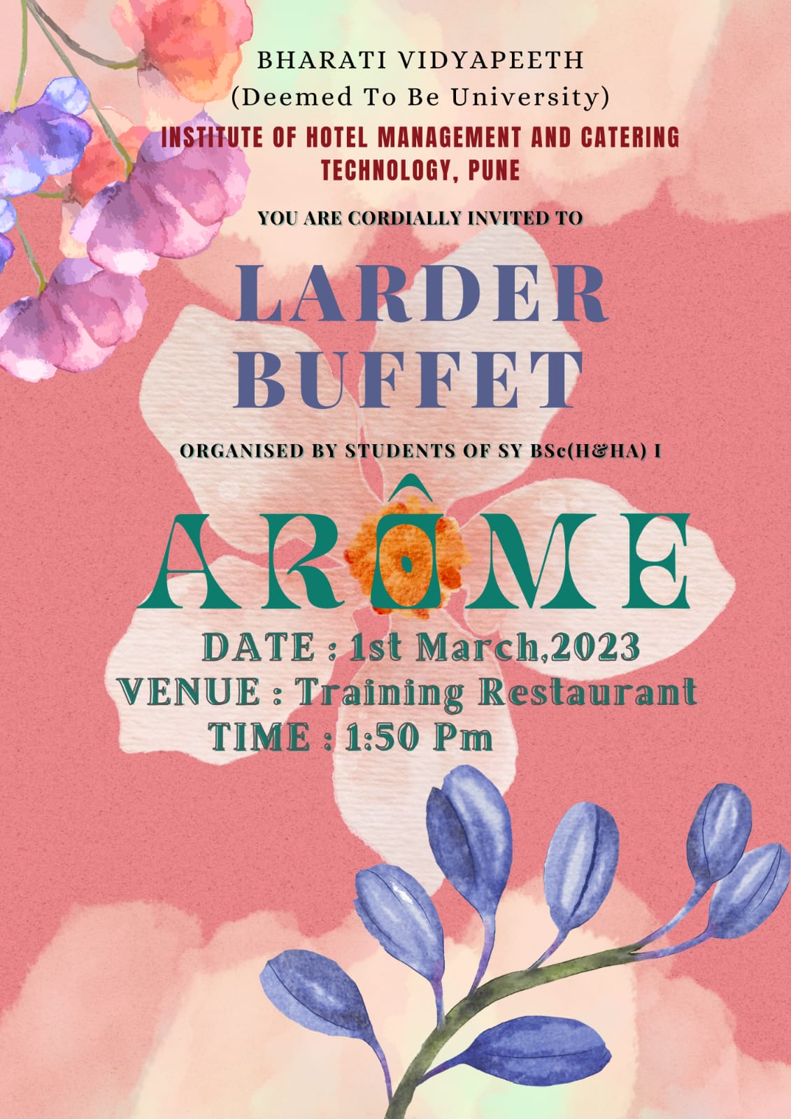 Theme Lunch Buffet for students of SYBSc-1