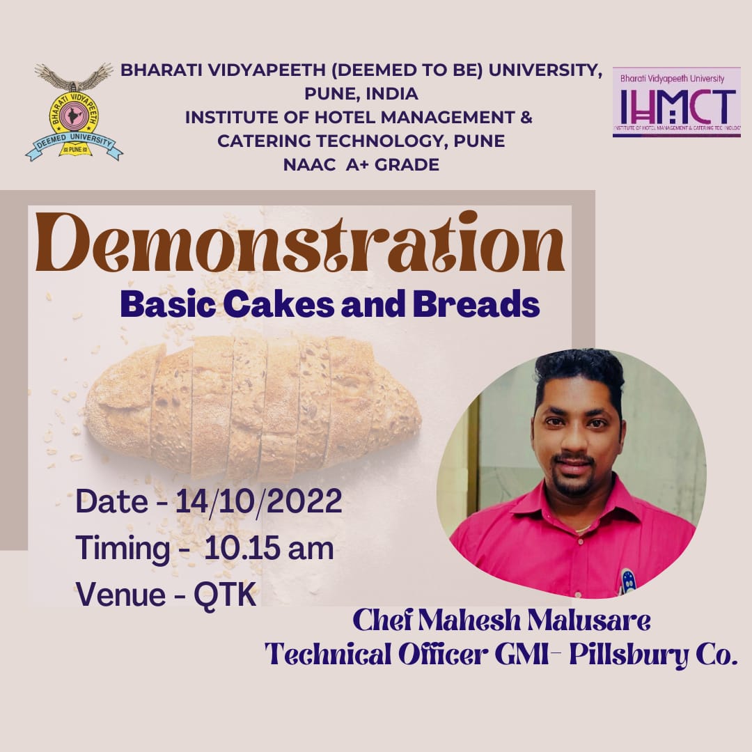 Demonstration of Basic Cakes and Breads