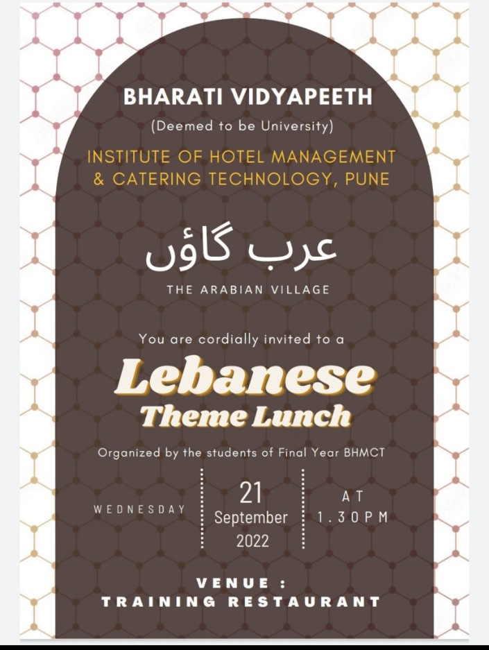 Lebanese Theme Lunch