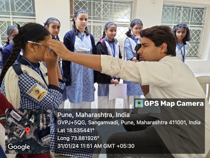 Anjuman-I-Islam’s Ahmed Peermohamed School eye camp.