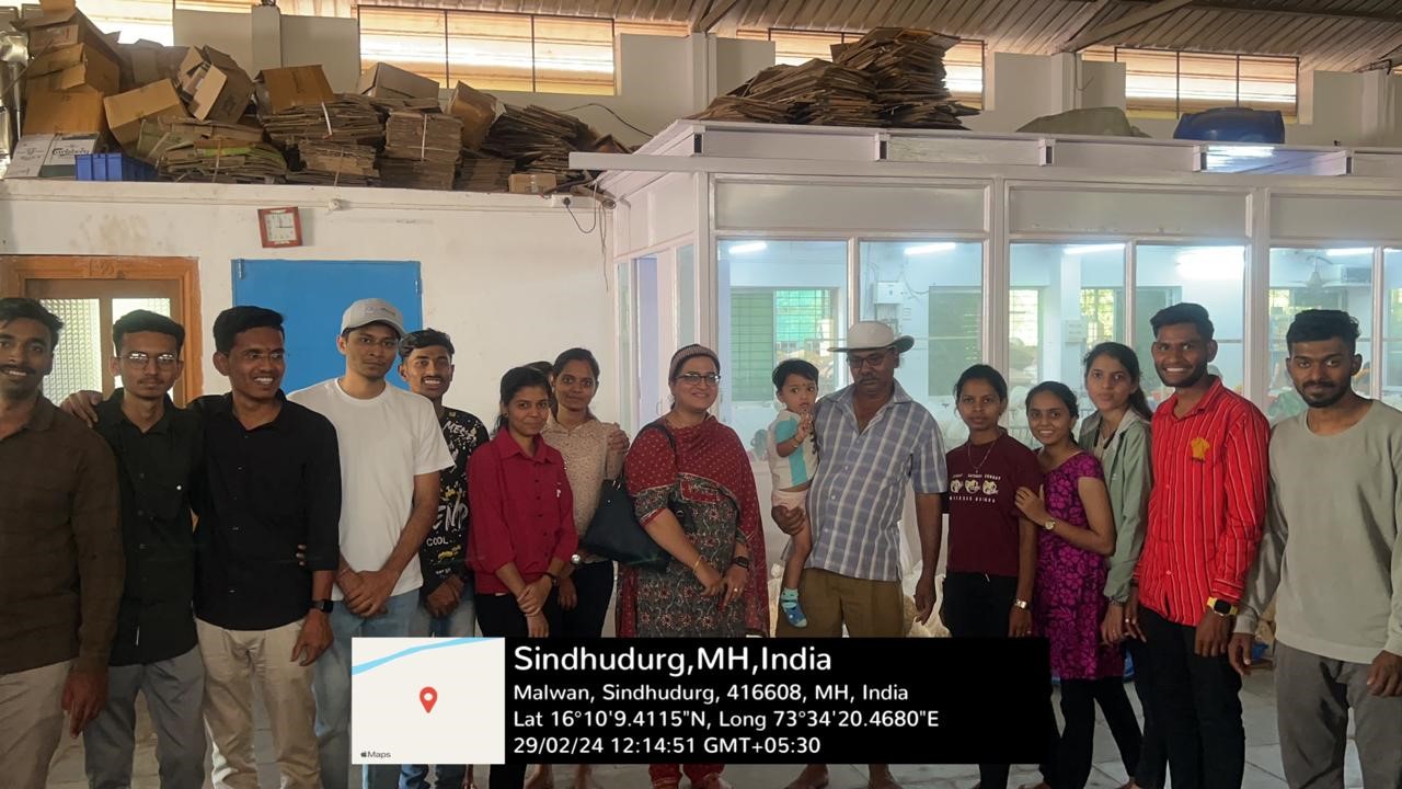 Industrial Visit to Ganesh Cashew Factory, Malvan