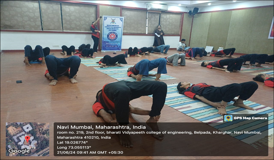 Celebrated International Yoga Day on 21st  June 2024