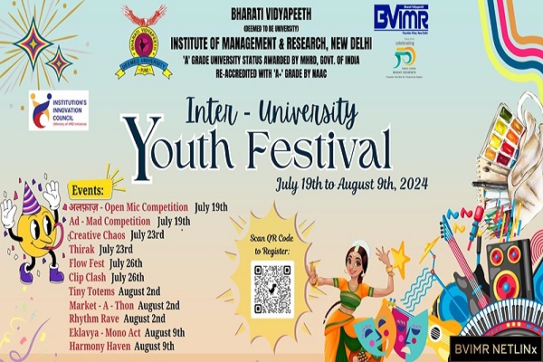 BVIMR, New Delhi organises Inter-University Youth Festival
