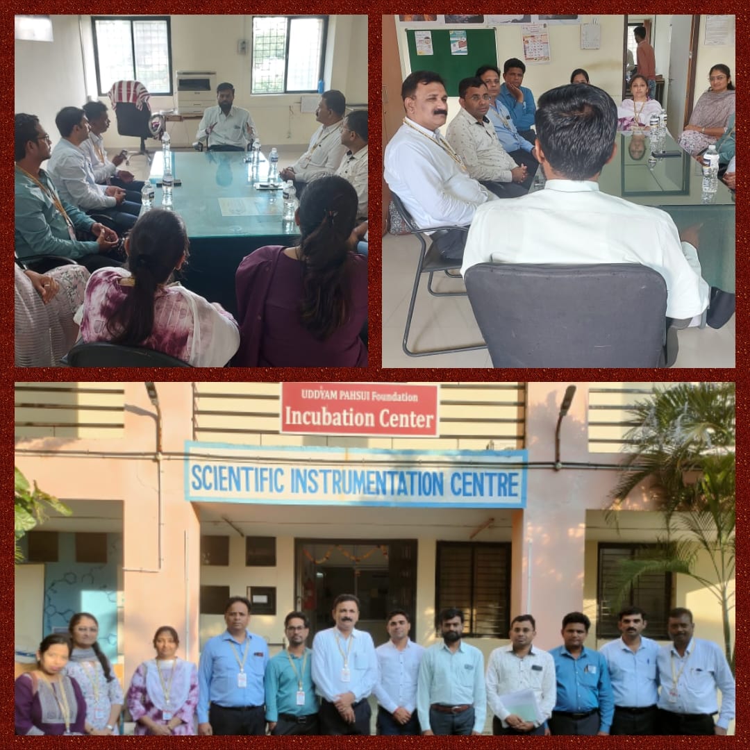 Visited ' Udyam' incubation center of PAH Solapur University, Solapur