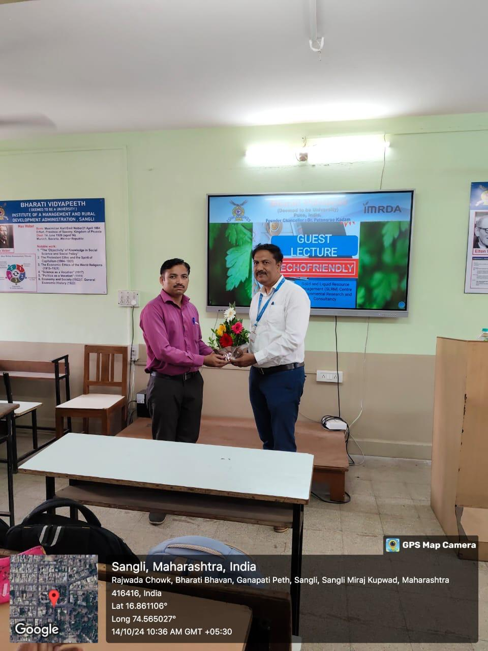 Guest Lecture on Eco Friendly Waste Management