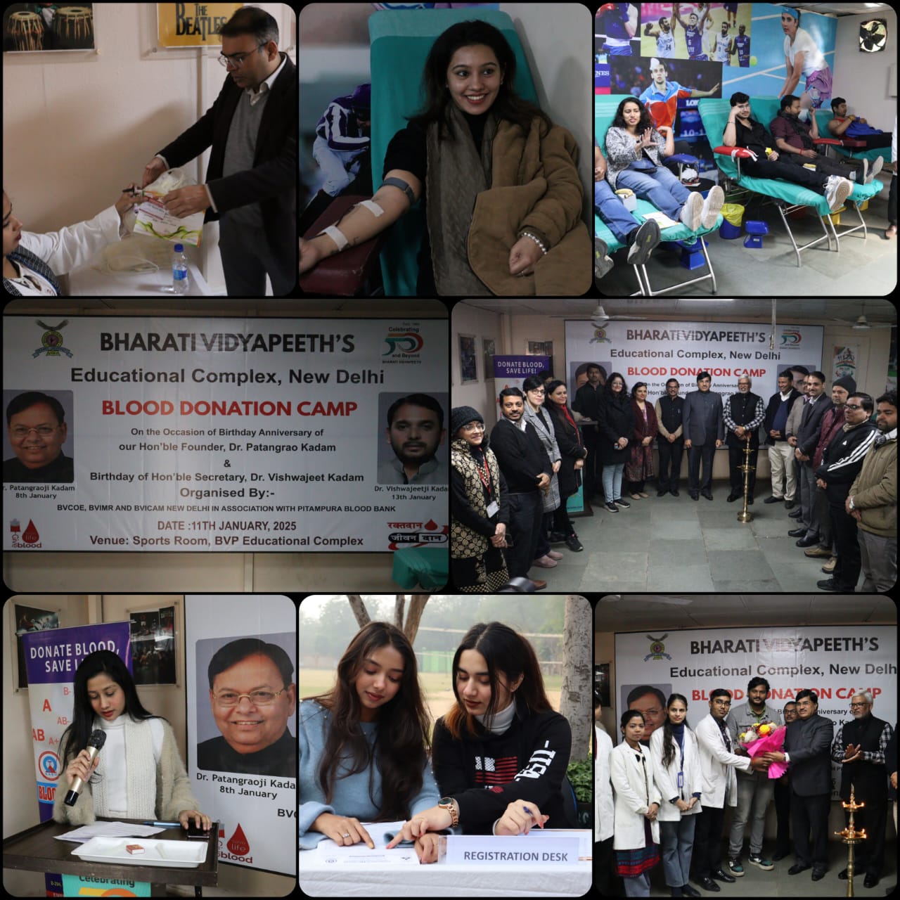 Blood Donation Camp organized by BVIMR New Delhi