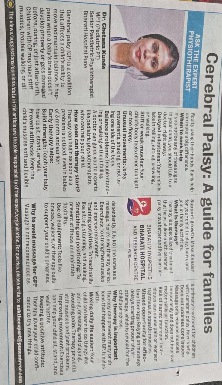 Cerebral Palsy: A guide for families