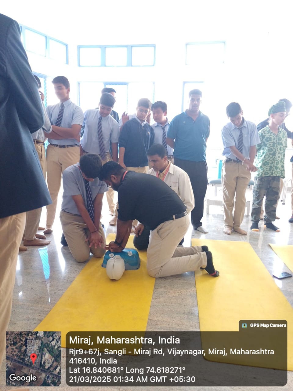 Workshop on CPR- Step by step for Podar International School