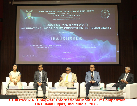 13 Justice P.N. Bhagwati International Moot Court Competition On Human Rights, Inaugurals- 2025