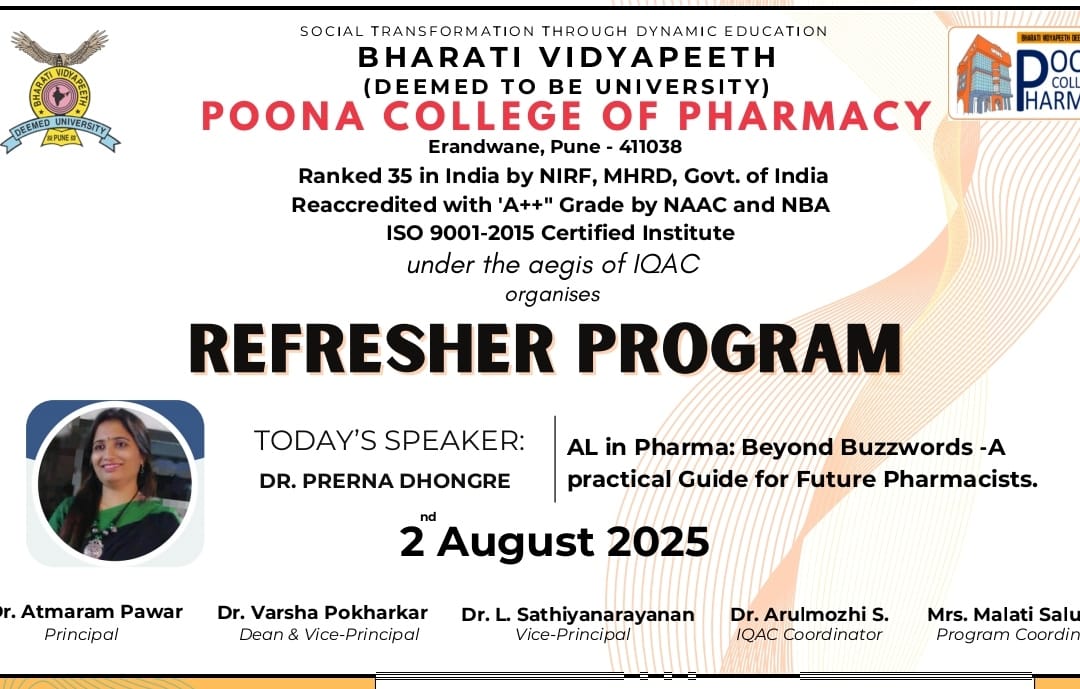 Refresher Program T Y BPharm 2025