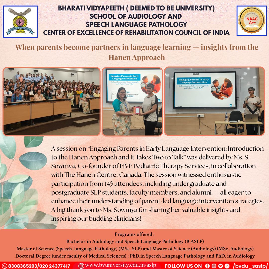 When parents become partners in language learning - insights from the Hanen Approach