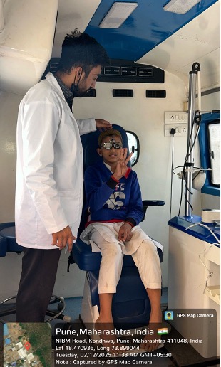 Eye camp at Jamiya Abdullah Ibne Umme Makhtum Blind School, Kausar Baugh Road, Kondhwa 