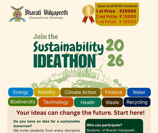 Bharati Vidyapeeth Institute of Environment Education and Research Organises “Sustainability Ideathon 2026” to Foster Student-Led Solutions