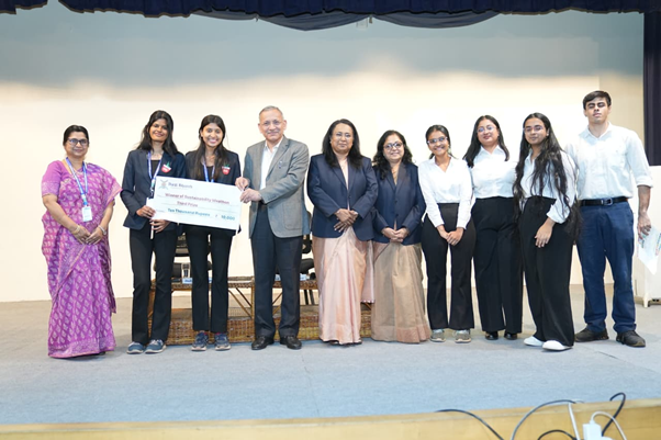 Second prize 15,000 winners of Sustainability Ideathon of Bharati Vidyapeeth (Deemed to be University) under the UniSustain initiative Team RxCycle – Poona College of Pharmacy