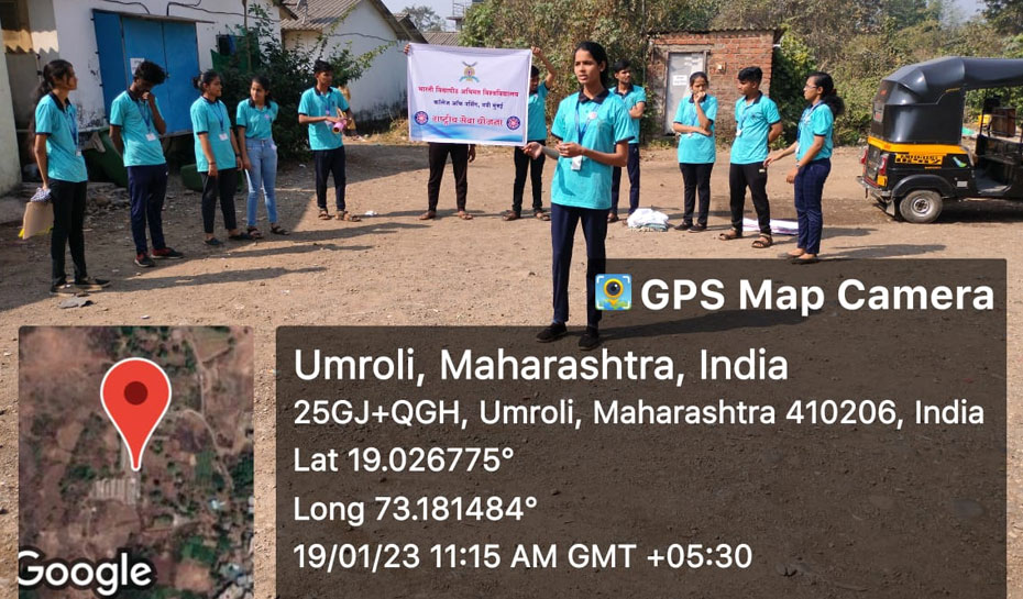 Day 3 NSS 19th Jan 2023-Morning yoga and exercise session. After that Prabhat pheri and Shramdan. Skit play on Organ donation and health exhibition on COVID 19 prevention, Visit to Shantivan Natur