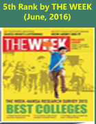 5th Rank by THE WEEK (June-2016)